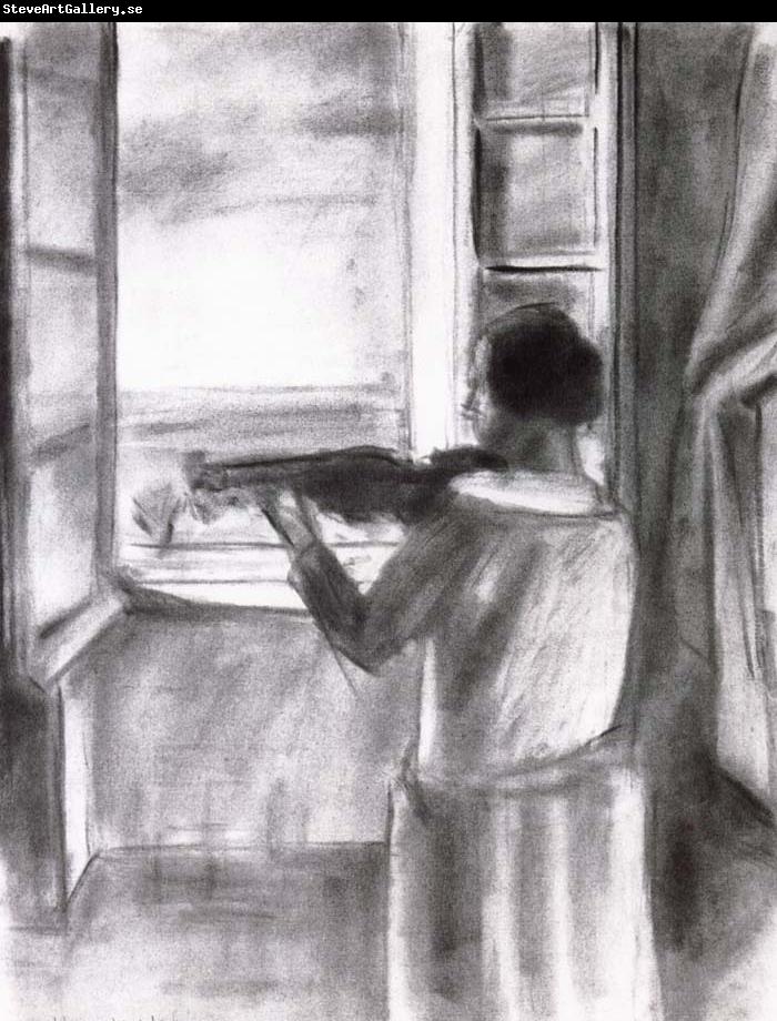 Henri Matisse Violinist window